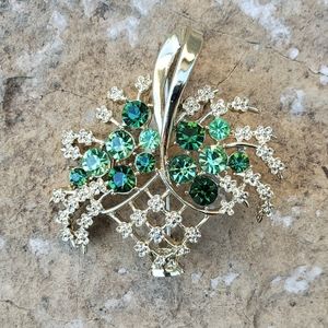 Vintage rhinestone brooch